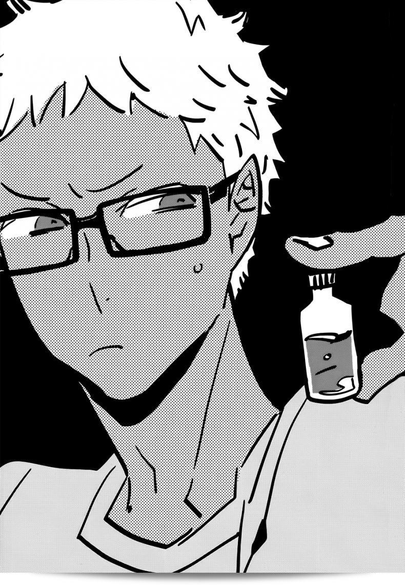 คุโระซังเปลี่ยนมาเป็นซีนนาม่มาช่ะ (Macho) - คุโระซังเจ็บได้! (ไฮคิว!!) 53