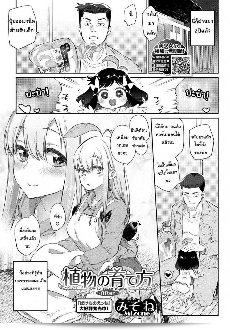 พืชเป็นสิ่งมีชีวิต และผักก็เช่นกัน หนังสือการ์ตูน "[Mizone] Shokubutsu no Sodatekata - วิธีเลี้ยงพืช" (COMIC BAVEL 2016-04) ภาค 02