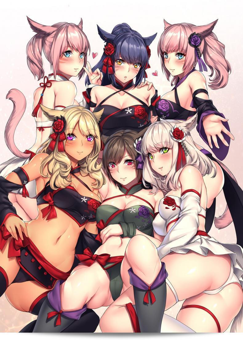 ฮาเร็มสาวหูสัตว์ [lionoil (Arumajiki)] มิโคเอะเท กับ ฮาเร็ม โอเระ อินเซนไมล์ ออเร่ อิกัย โน FC เม็น กา เซน นิ Mesu'te นา เคน (Final Fantasy XIV)